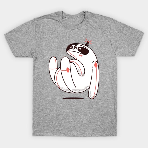 Space sloth (white background) T-Shirt by jetpacksandrollerskates